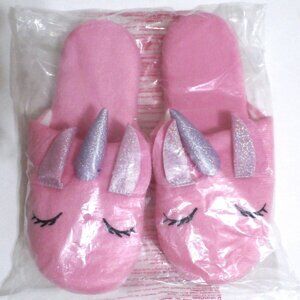 New Pink Unicorn House Slippers Women's Size 8.5